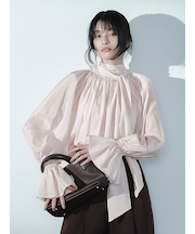 2wayシアーボウタイブラウス／ウォッシャブル