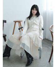 ランダムティアードシアープリーツスカート