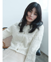 エンブロイダリーニットジャケット