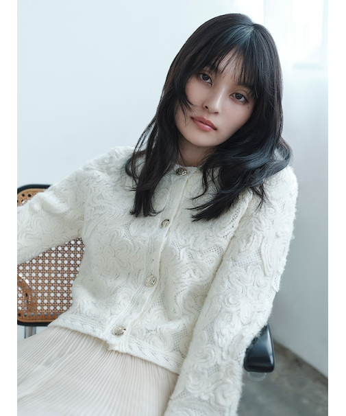 エンブロイダリーニットジャケット