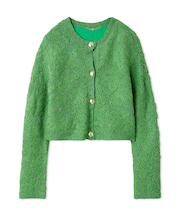 エンブロイダリーニットジャケット