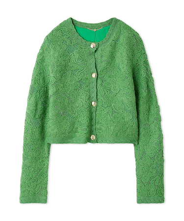 エンブロイダリーニットジャケット