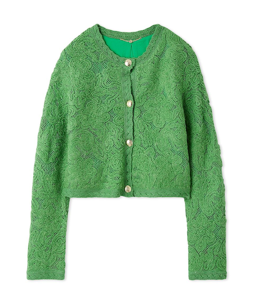 エンブロイダリーニットジャケット