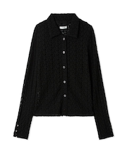 ストレッチレースアタッチドカラーシャツ