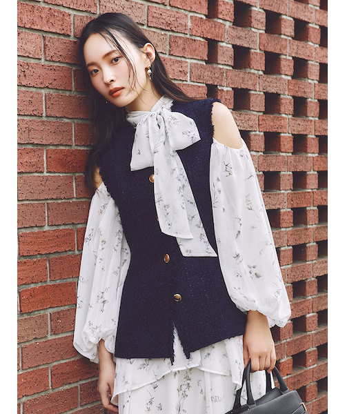 ツイードペプラムジレ｜フレイアイディーの通販｜&mall（アンドモール