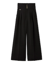 Ｄリングタックハイウエストパンツ／ウォッシャブル・防シワ