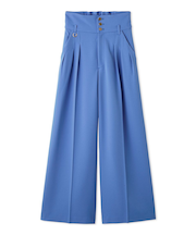 Ｄリングタックハイウエストパンツ／ウォッシャブル・防シワ