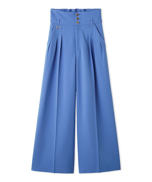 Ｄリングタックハイウエストパンツ／ウォッシャブル・防シワ