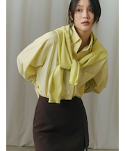 コンパクトクルーネックニットカーディガン／ウォッシャブル