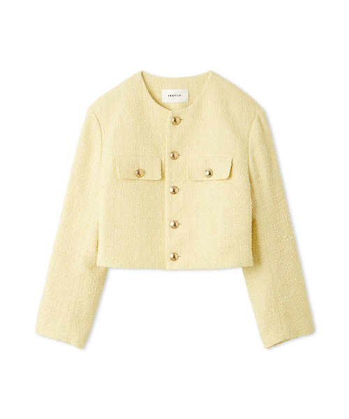 クロップドツイードジャケット｜フレイアイディーの通販｜&mall