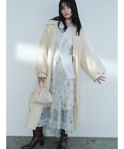 サッシュリボンフレアスカート