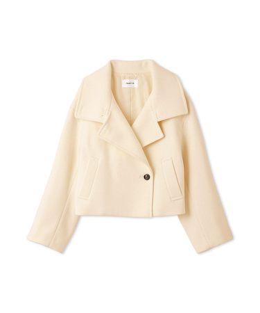 スタンドカラーショートコート