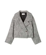 スタンドカラーショートコート