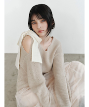 【NEW YEAR'S SPECIAL ITEM】リボンニットプル＆チュールスカートセット