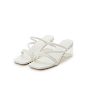 クリアヒールサンダル