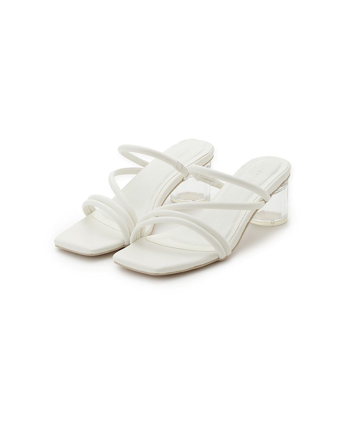 クリアヒールサンダル