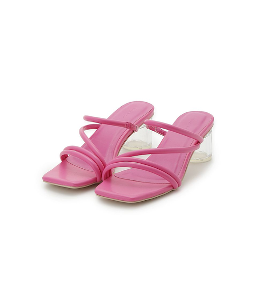 クリアヒールサンダル