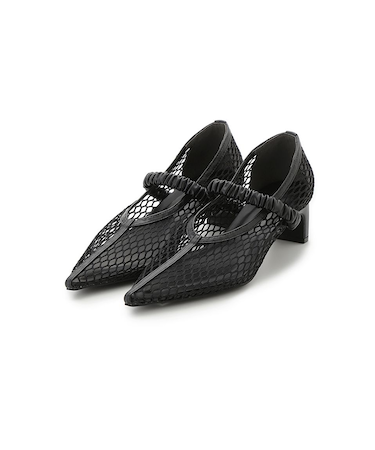 ポインテッドトゥメッシュサンダル