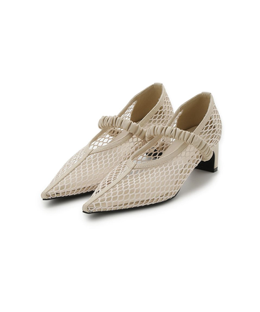 ポインテッドトゥメッシュサンダル