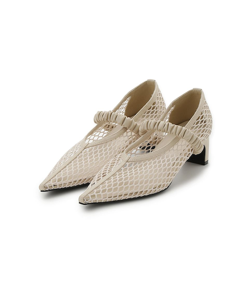 ポインテッドトゥメッシュサンダル