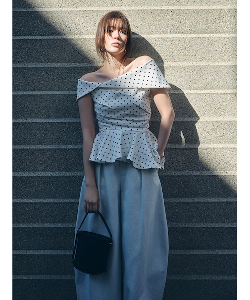 ワイドバレルレッグパンツ