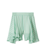 フリルヘムストライプショートパンツ