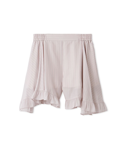 フリルヘムストライプショートパンツ