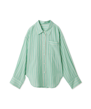 リラックスストライプシャツ