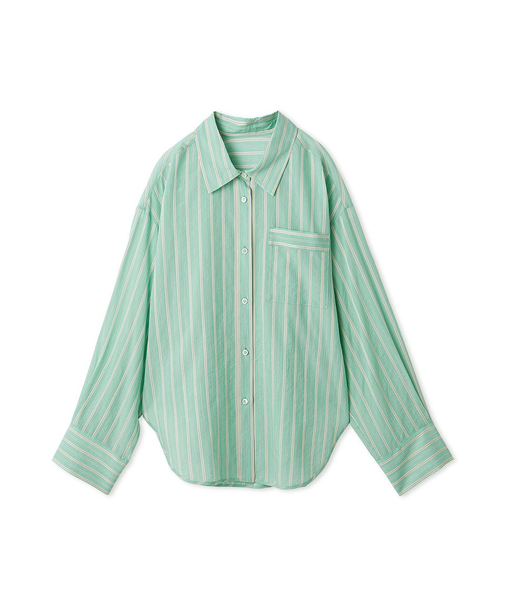 リラックスストライプシャツ