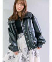 スタンドカラーオーバーサイズブルゾン