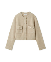 ミックスヤーンニットジャケット