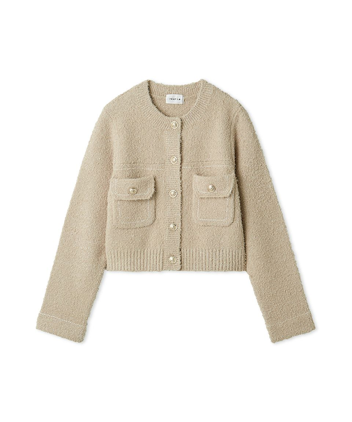 ミックスヤーンニットジャケット