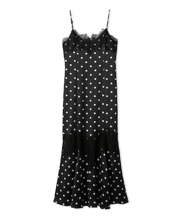 レーストリムマーメイドワンピース