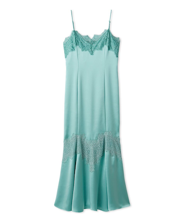 レーストリムマーメイドワンピース