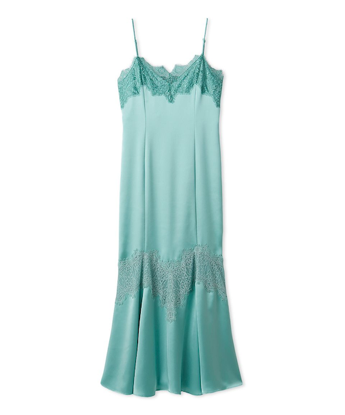 レーストリムマーメイドワンピース