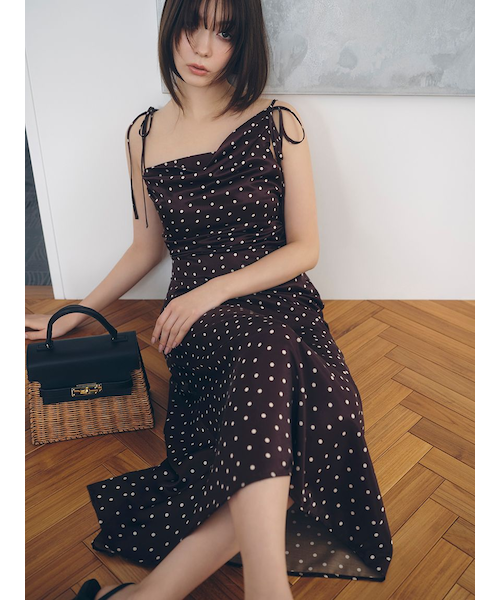 タックドレープキャミワンピース｜フレイアイディーの通販｜&mall