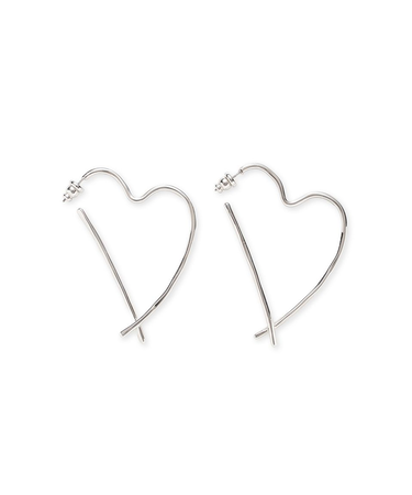 オープンハートモチーフピアス