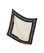 サテンシルクドットスカーフ