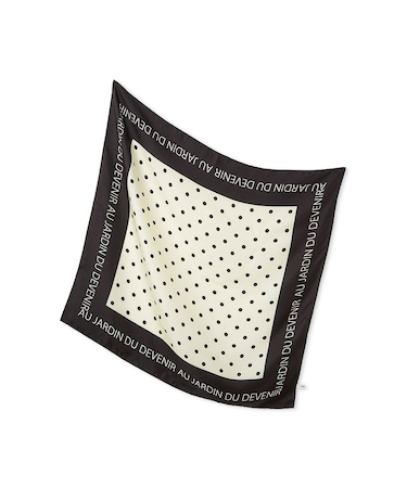 サテンシルクドットスカーフ