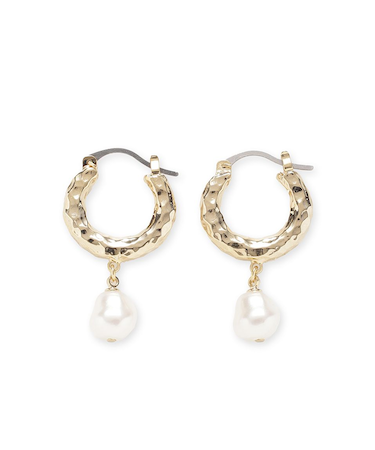 フープパールピアス