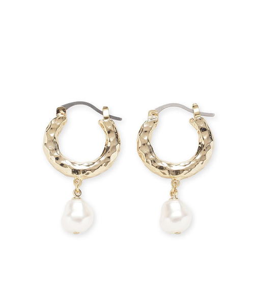 フープパールピアス