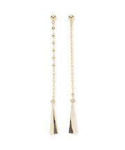 メタルバーチェーンピアス