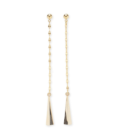 メタルバーチェーンピアス