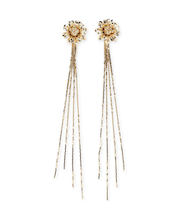 トゥインクルチェーン2wayフラワーピアス