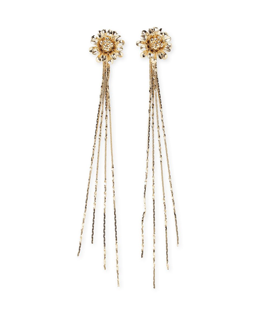 トゥインクルチェーン2wayフラワーピアス