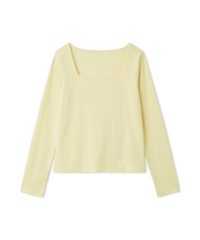 スクエアネックTシャツ／接触冷感