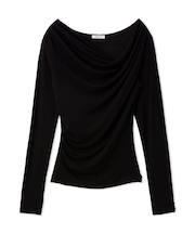 2wayデコルテタックドレープトップス