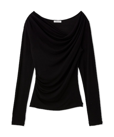 2wayデコルテタックドレープトップス