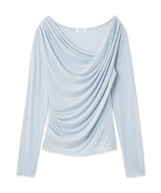 2wayデコルテタックドレープトップス