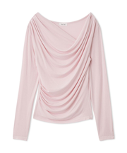 2wayデコルテタックドレープトップス